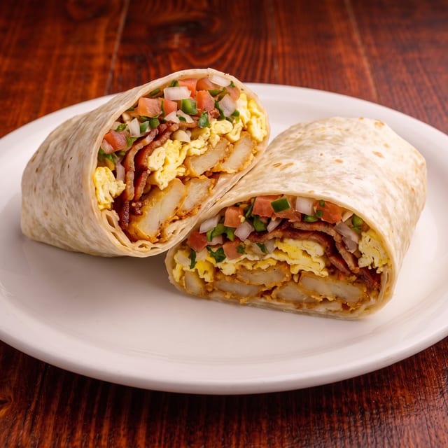 Bacon Breakfast Burrito.