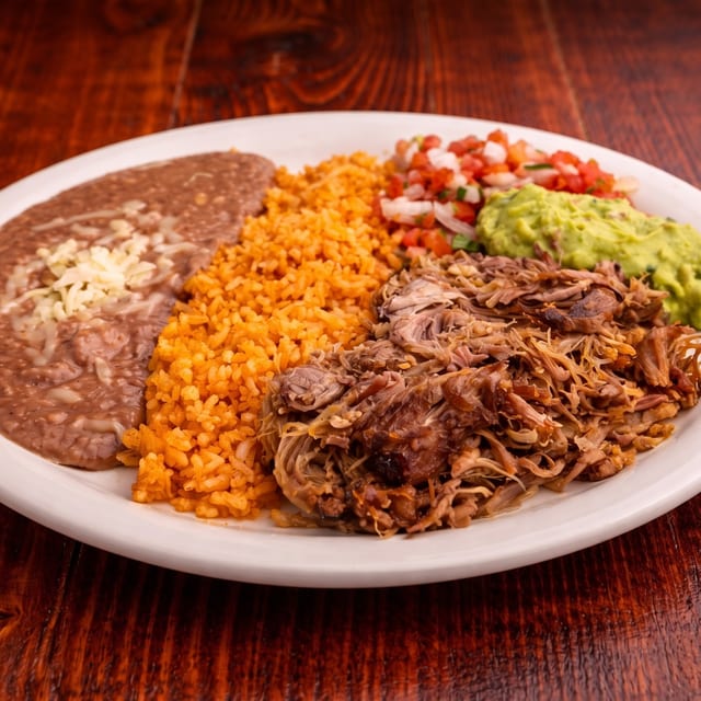 Carnitas Plate.